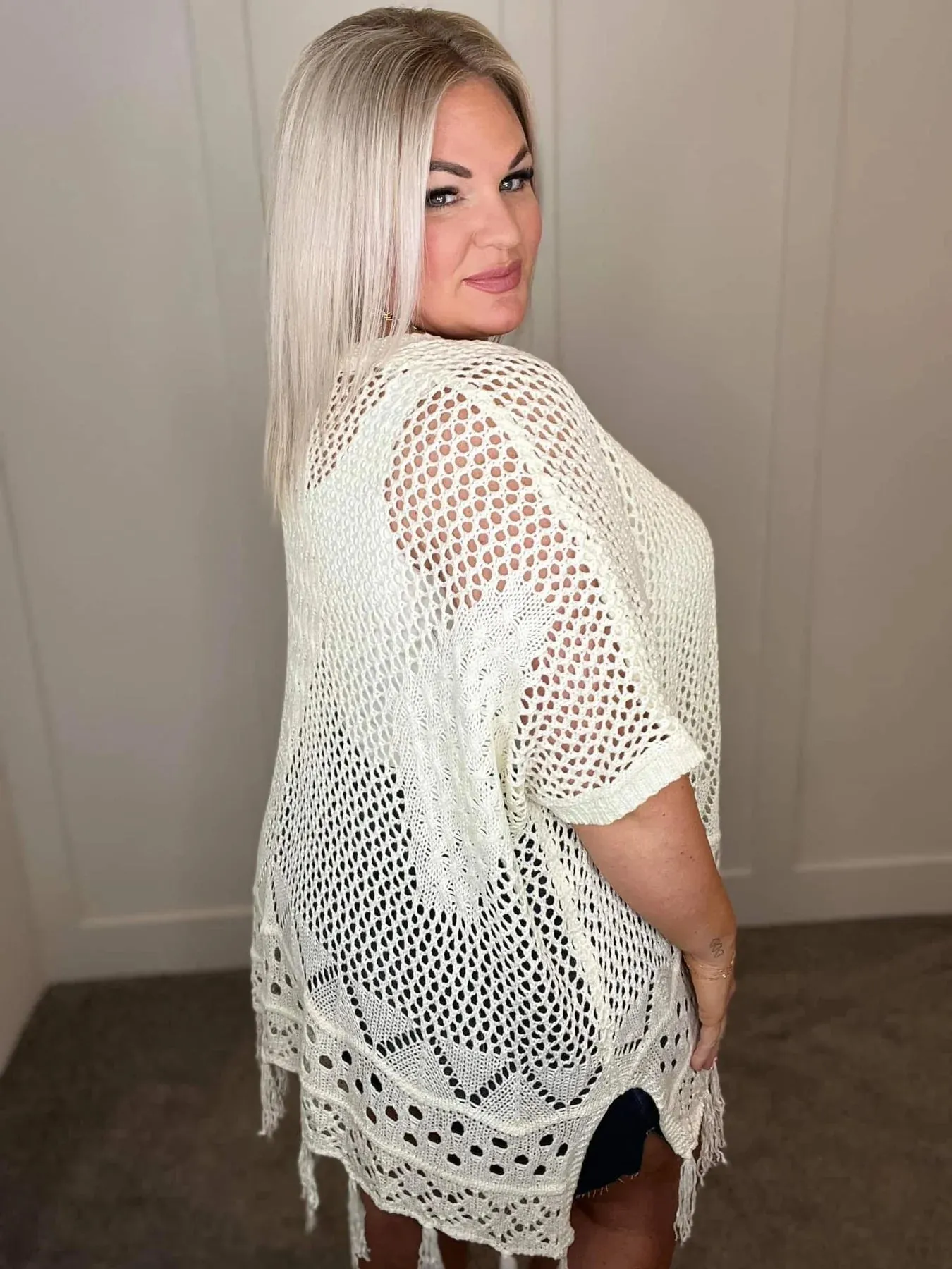Amanda Crochet Cardigan in Six Colors - RTS
