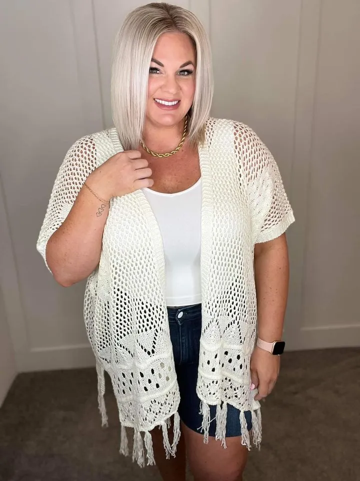 Amanda Crochet Cardigan in Six Colors - RTS