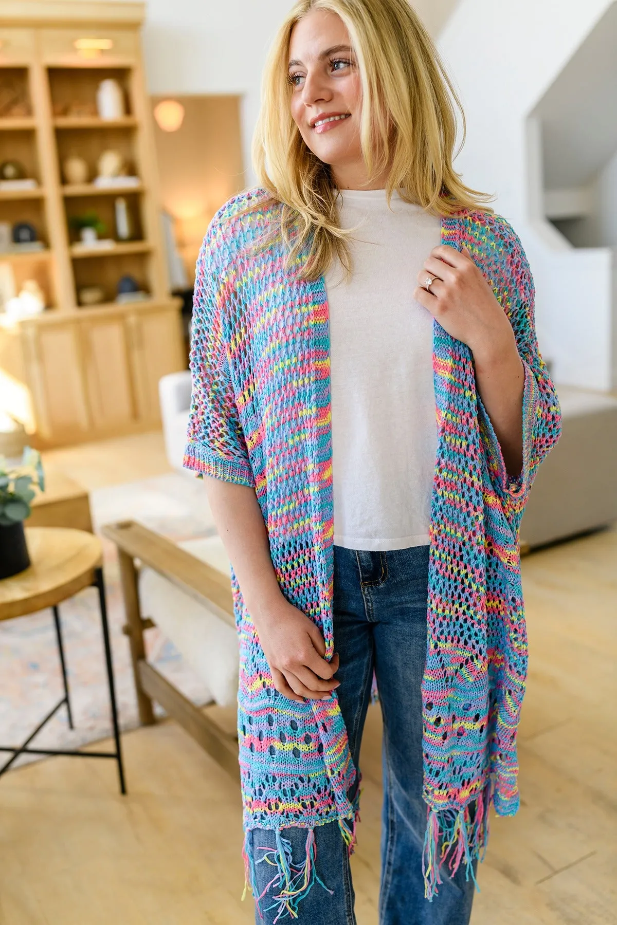 Amanda Crochet Cardigan in Six Colors - RTS