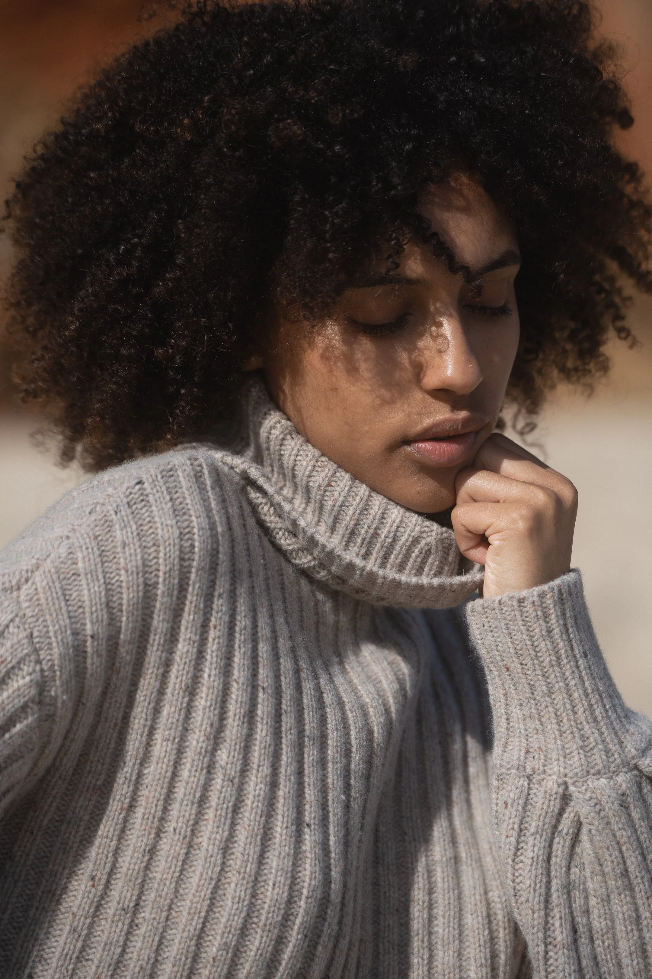 ARYA OATMEAL SPECKLE MERINO KNIT