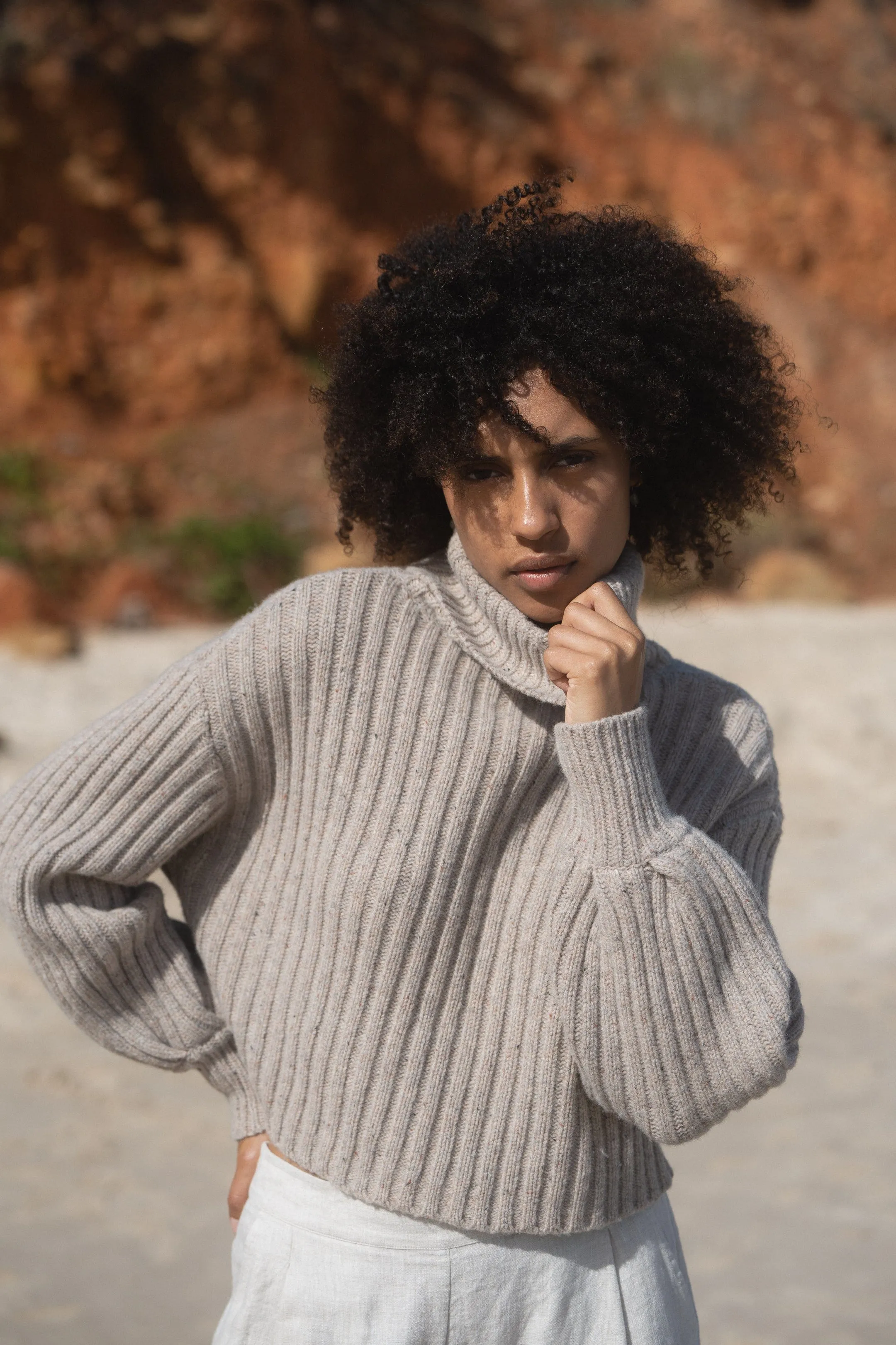 ARYA OATMEAL SPECKLE MERINO KNIT