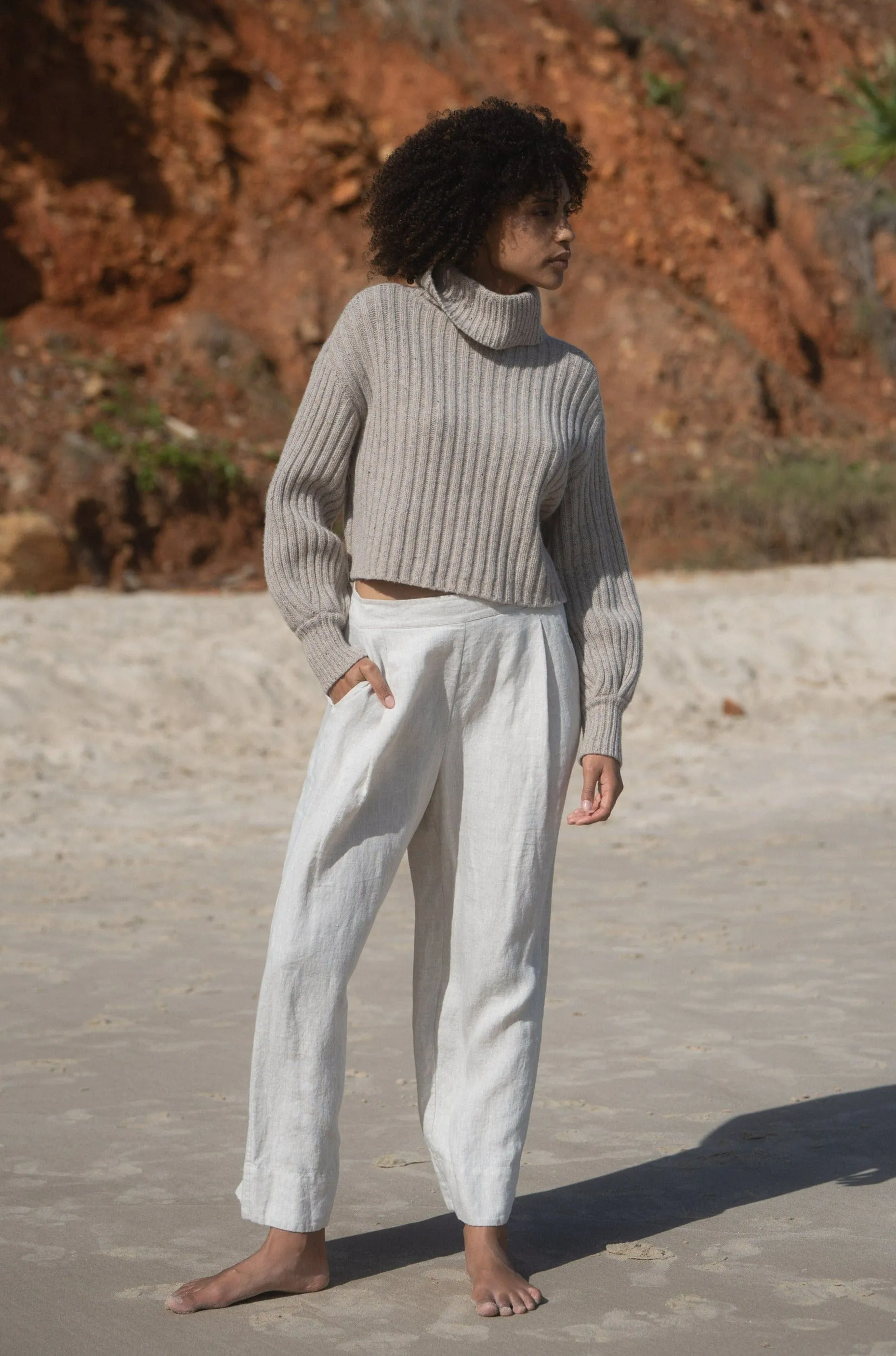ARYA OATMEAL SPECKLE MERINO KNIT
