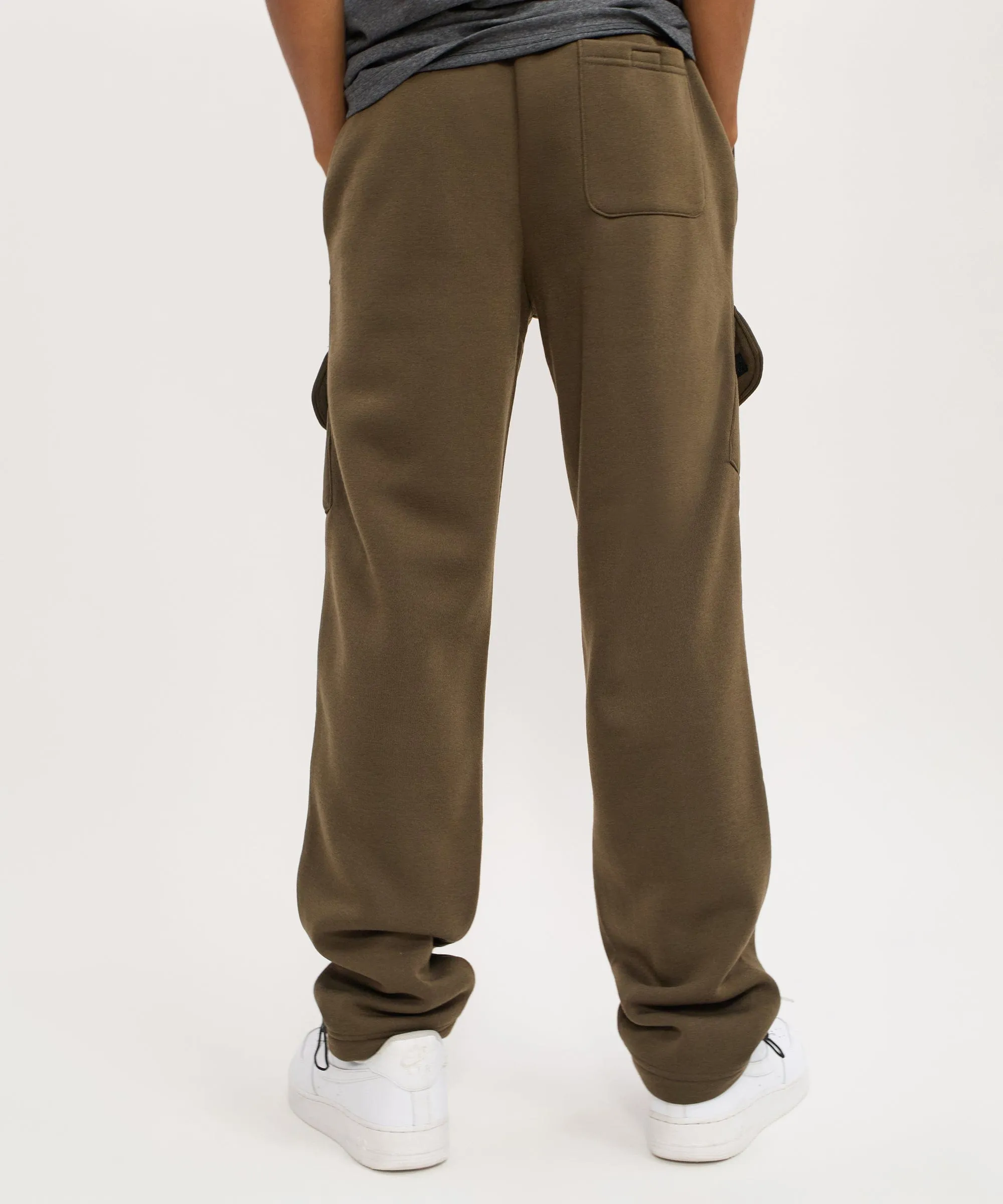 Banks Relaxed Fit Fleece Cargo Pants - Taupe