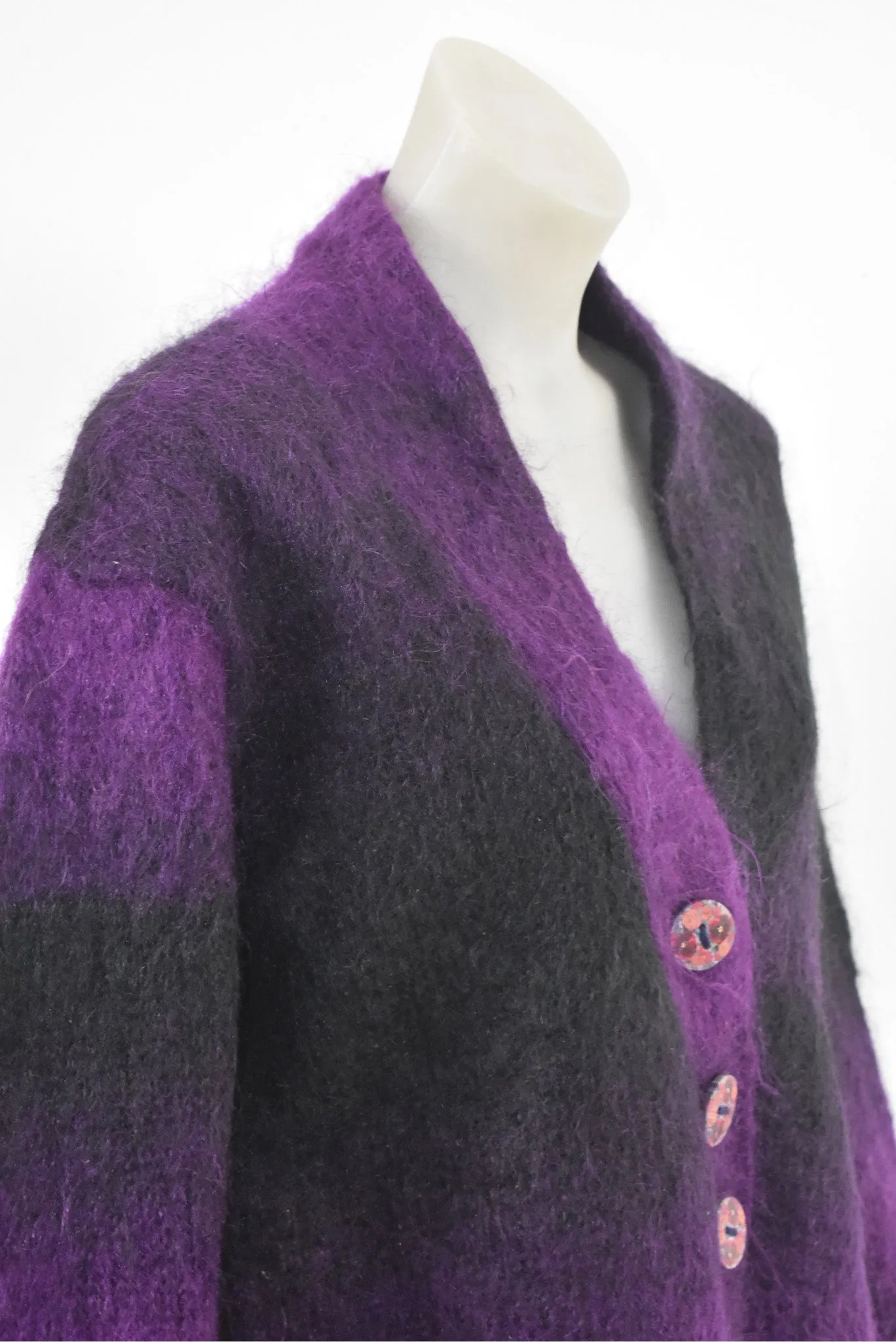 Beautiful handmade mohair knit cardigan