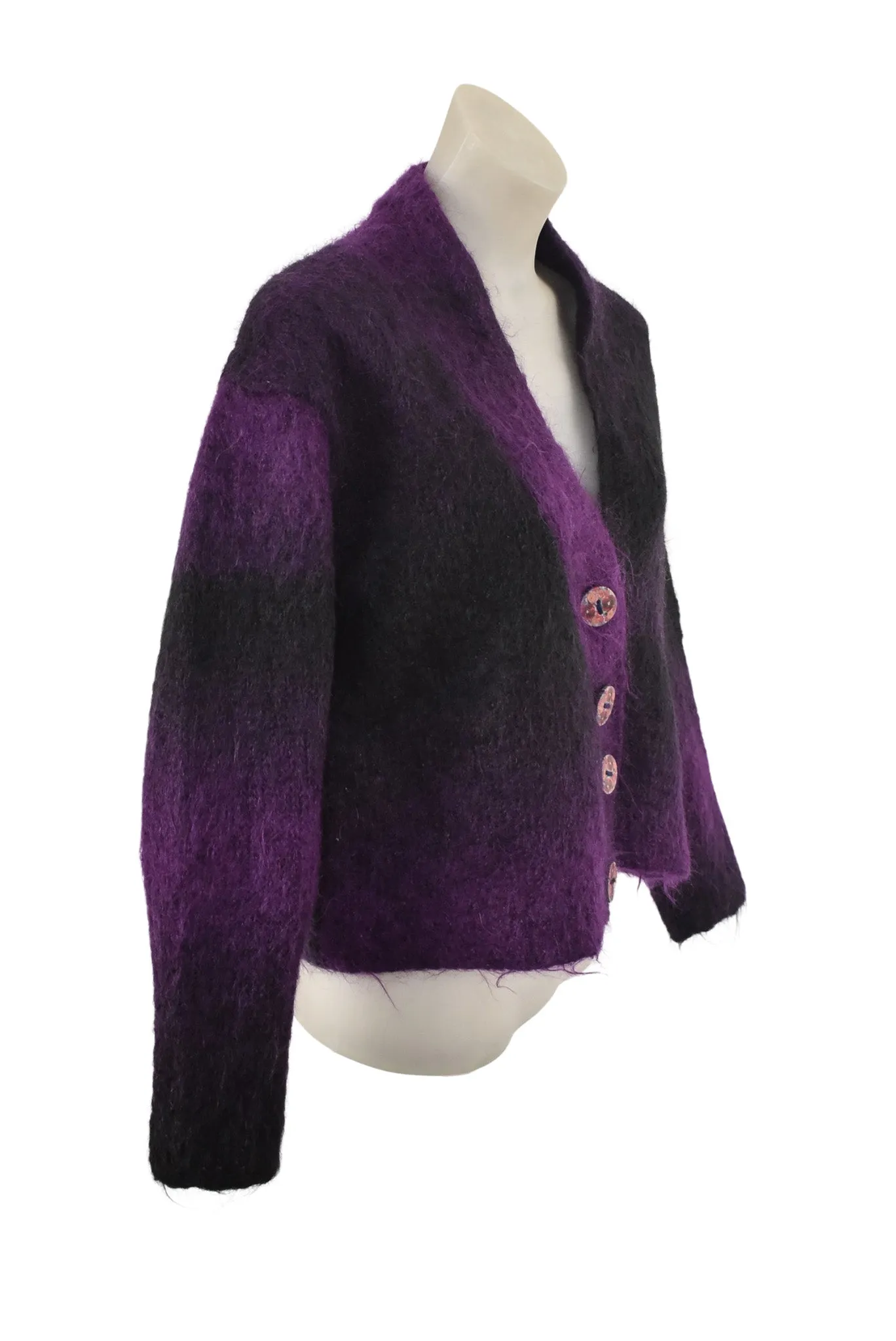 Beautiful handmade mohair knit cardigan