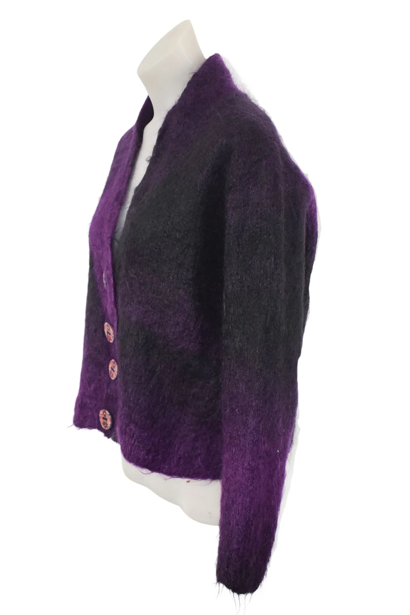 Beautiful handmade mohair knit cardigan