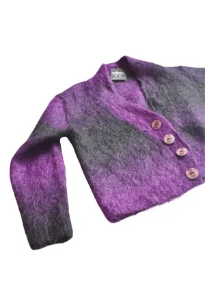 Beautiful handmade mohair knit cardigan