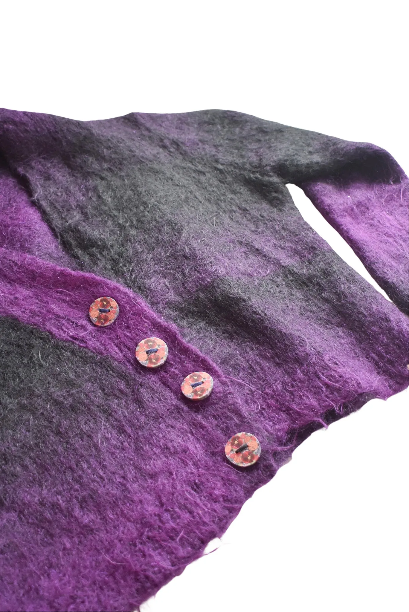 Beautiful handmade mohair knit cardigan