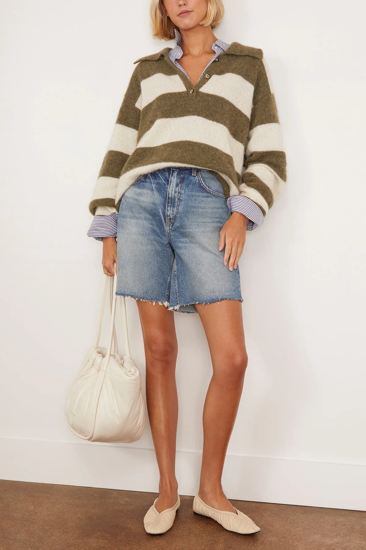 Benton Sweater in Cream Loden