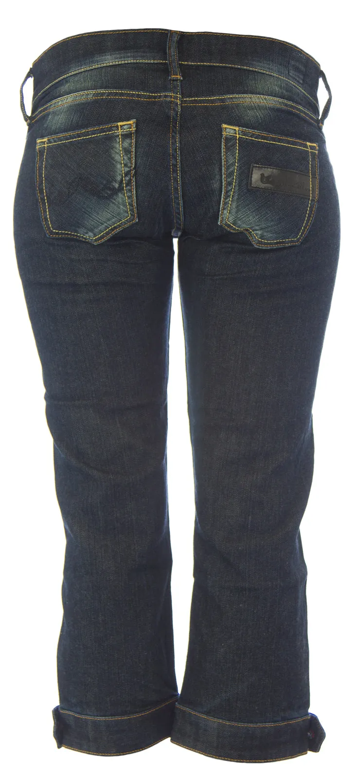 BLUE BLOOD Women's Clean Rinse Puk Relaxed Fit Capri Denim Jeans NEW