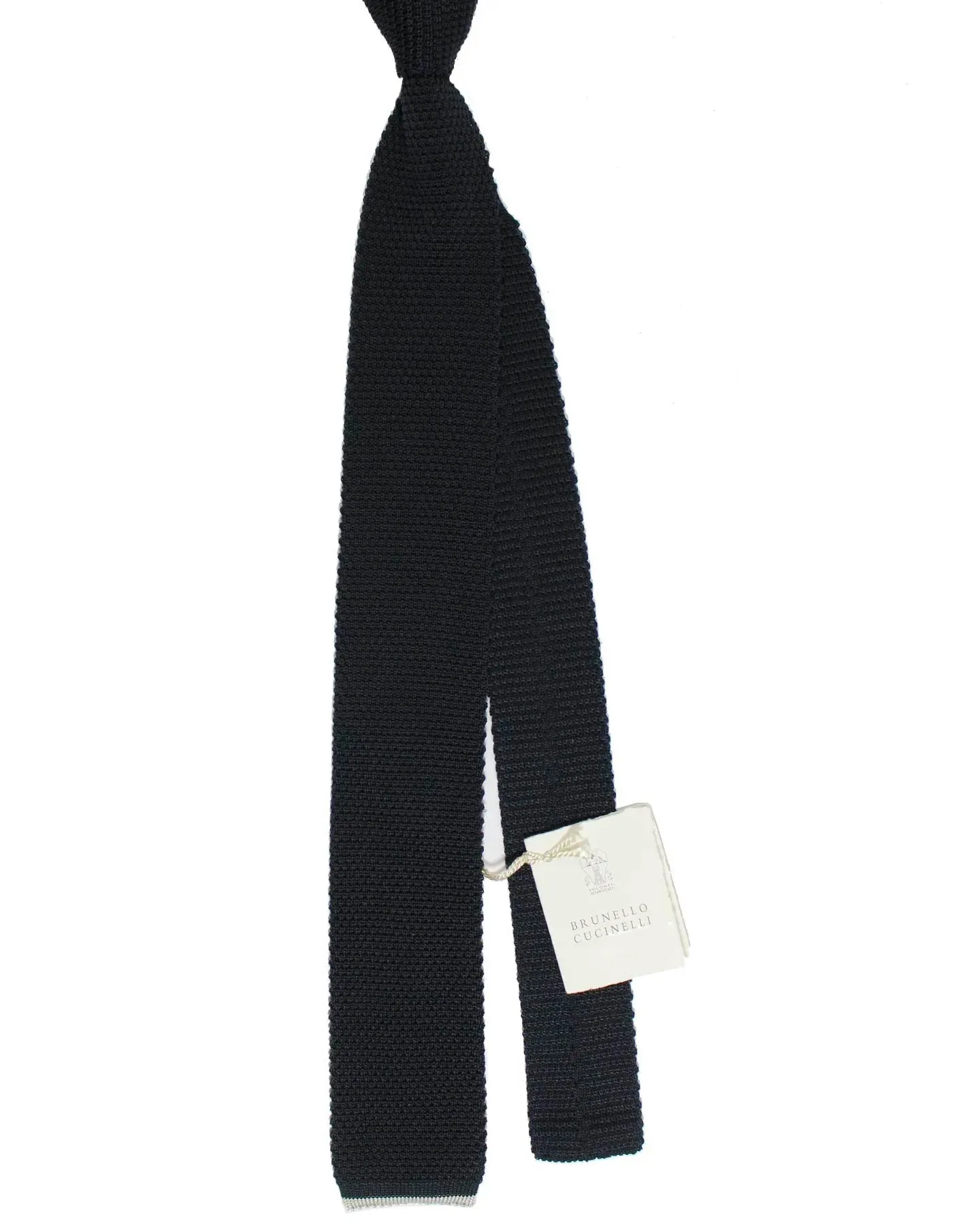 Brunello Cucinelli Square End Tie Dark Navy