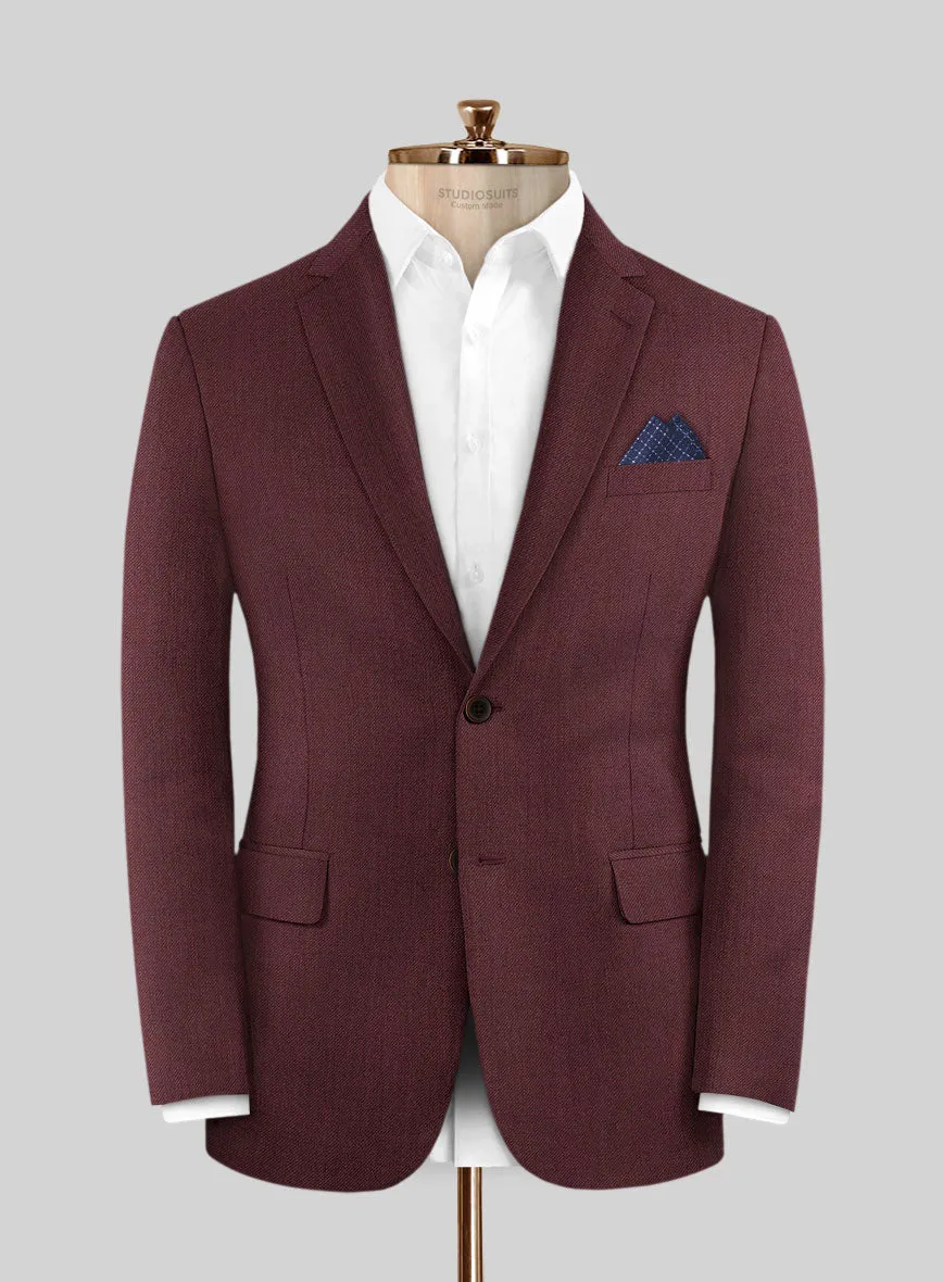 Burgundy Wool Jacket