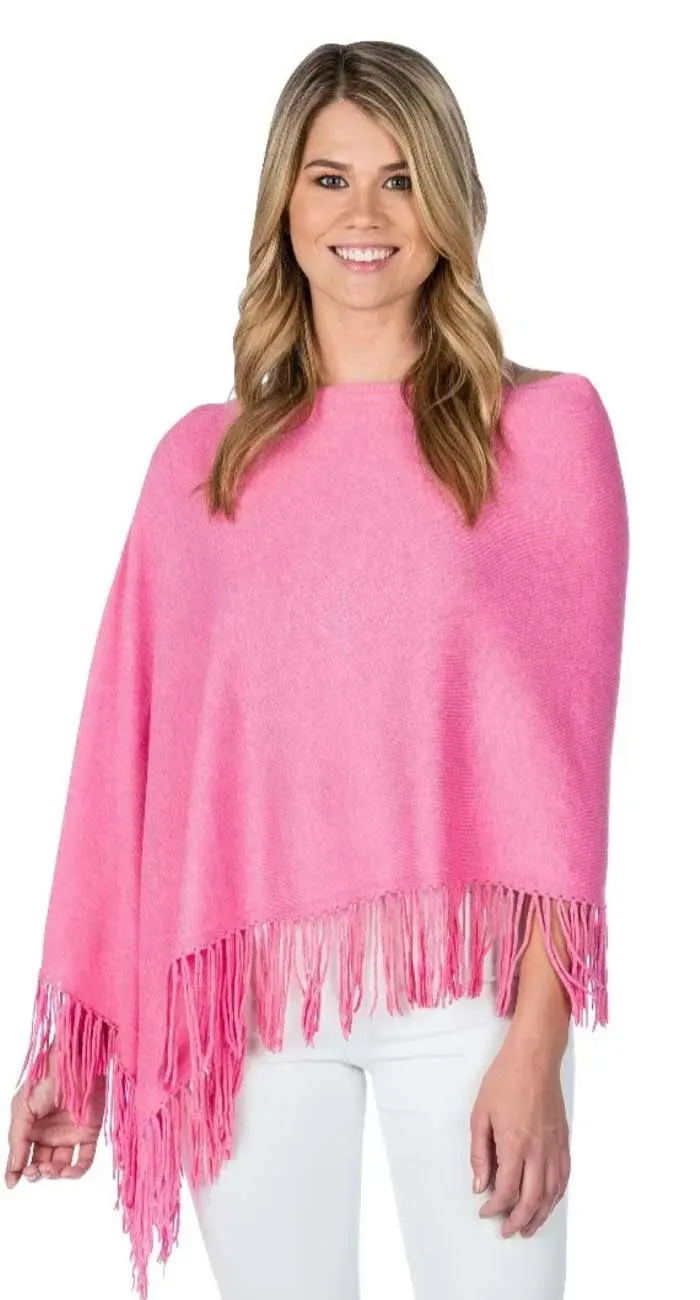Caroline Grace Trade Wind Fringe Poncho Dress Topper