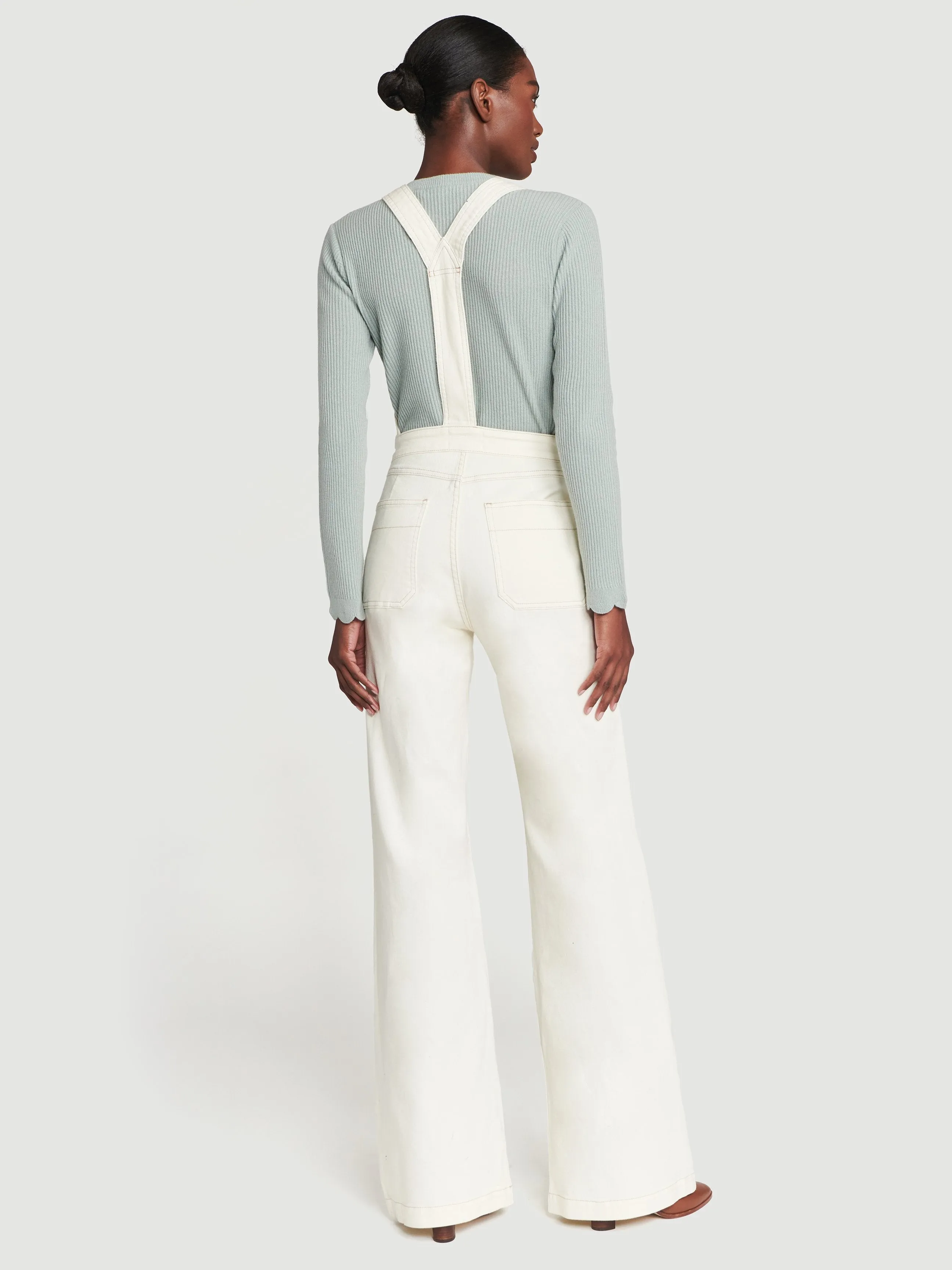 Carpenter Color Jumpsuit -- Off White