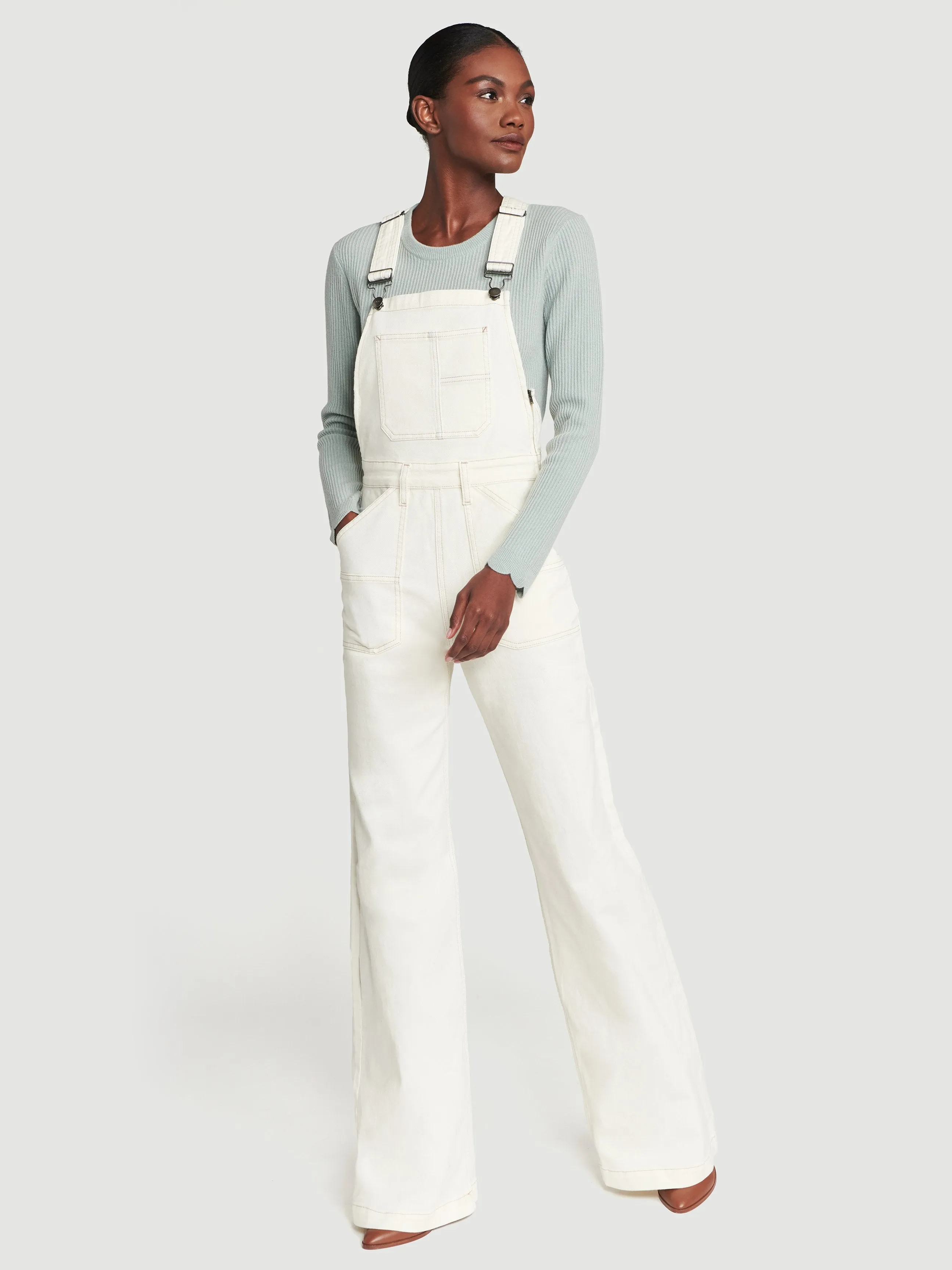 Carpenter Color Jumpsuit -- Off White