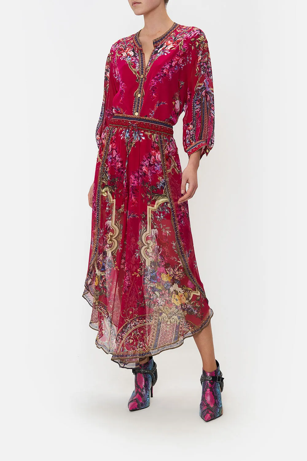 CURVED HEM PANT BOHEME BLOOMS