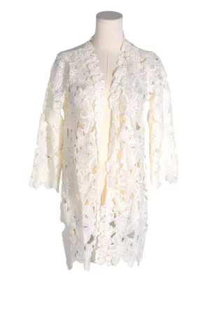 DOUBLE ZERO Women Cardigans Regular fit in White - M
