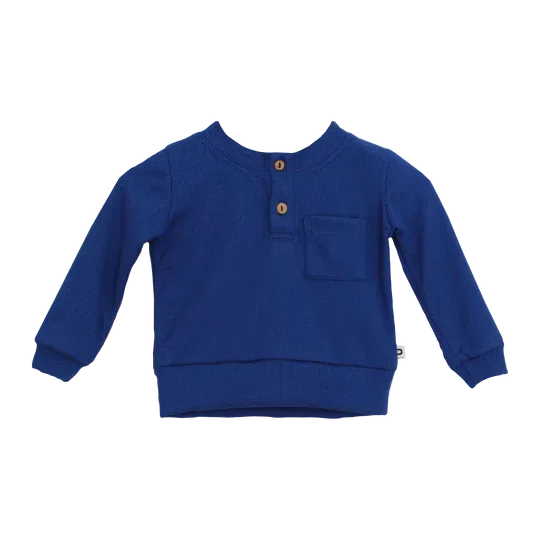 Duke & Duchesses Bernie Ribbed Top - Royal Blue