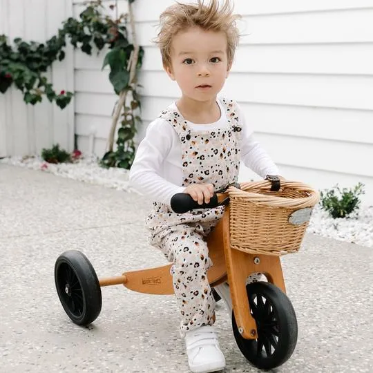 Dukes & Duchesses Billie Long Overalls - Leopard Print