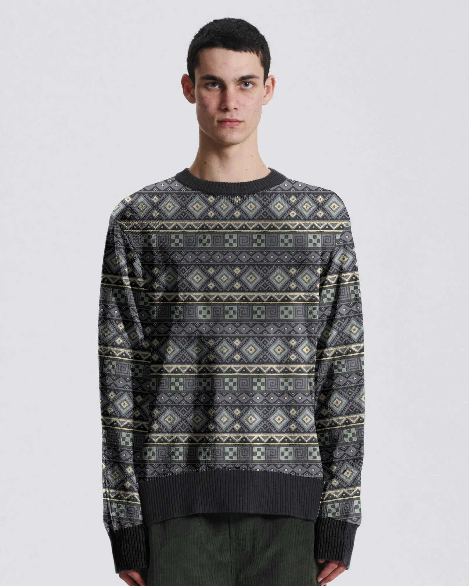 Dustin Crew Knit - Black