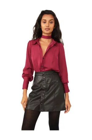 Free People Lala Solid Blouse In Off Beat
