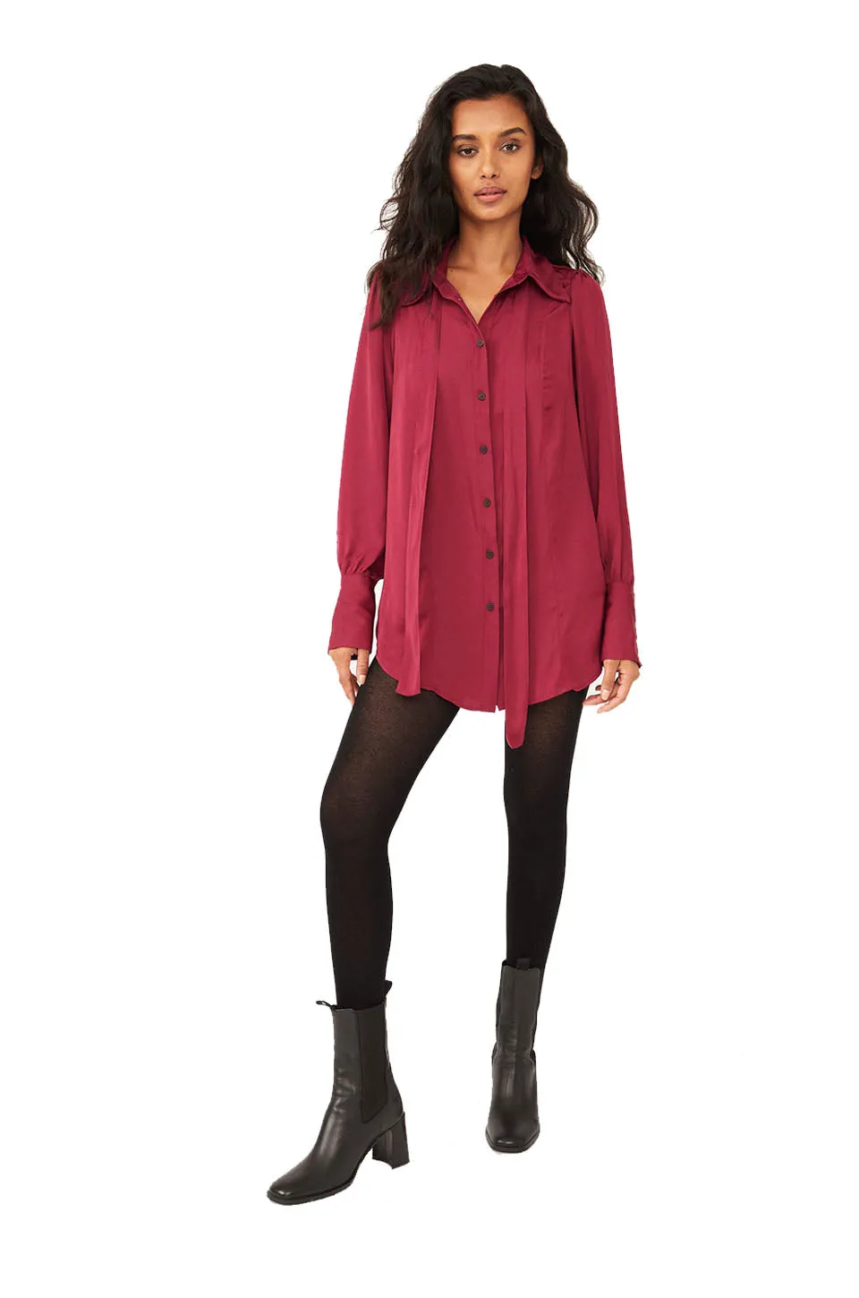 Free People Lala Solid Blouse In Off Beat