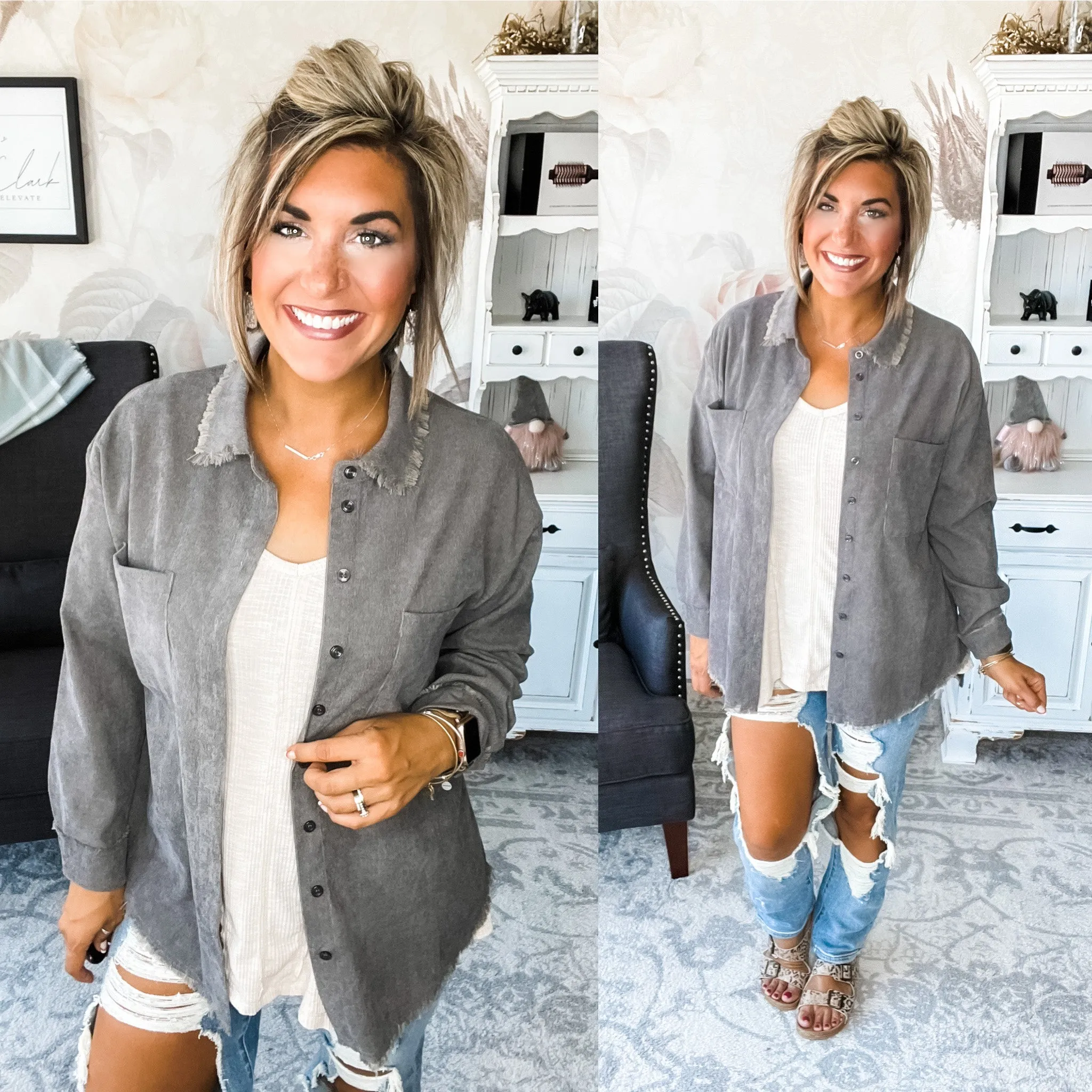 Get A Grip Button Down