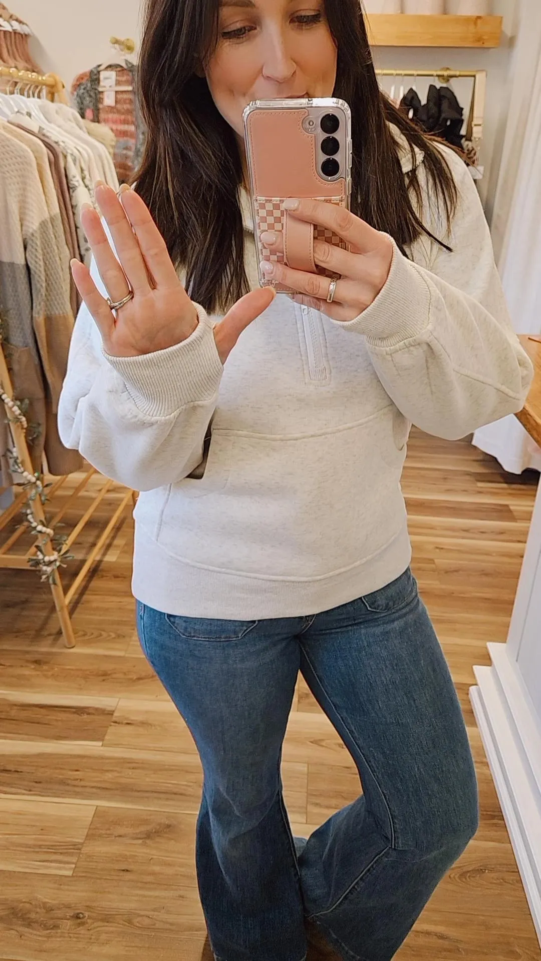 Half Zip Crewneck