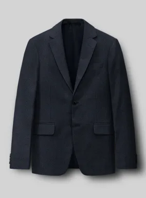 Hardy Minnis Blue Birdseye Wool Jacket
