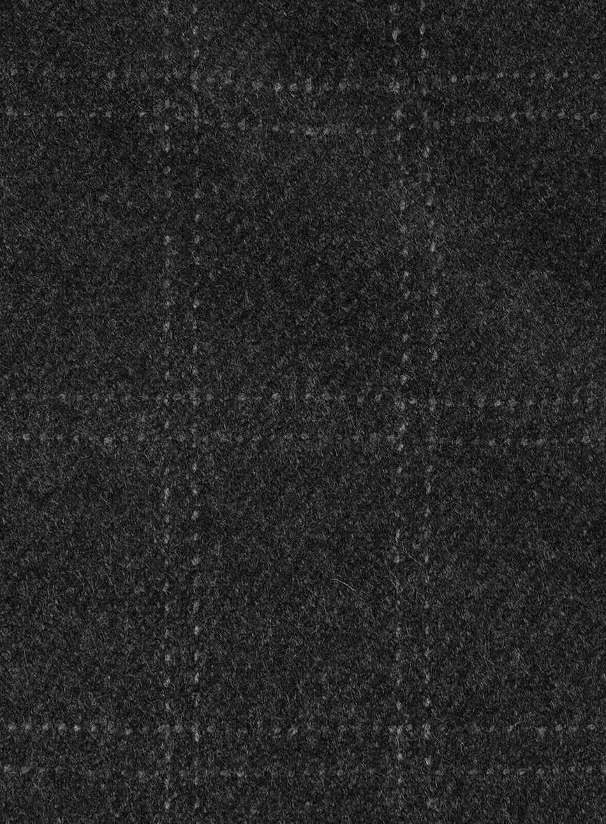 Highlander Charcoal Windowpane Tweed Jacket