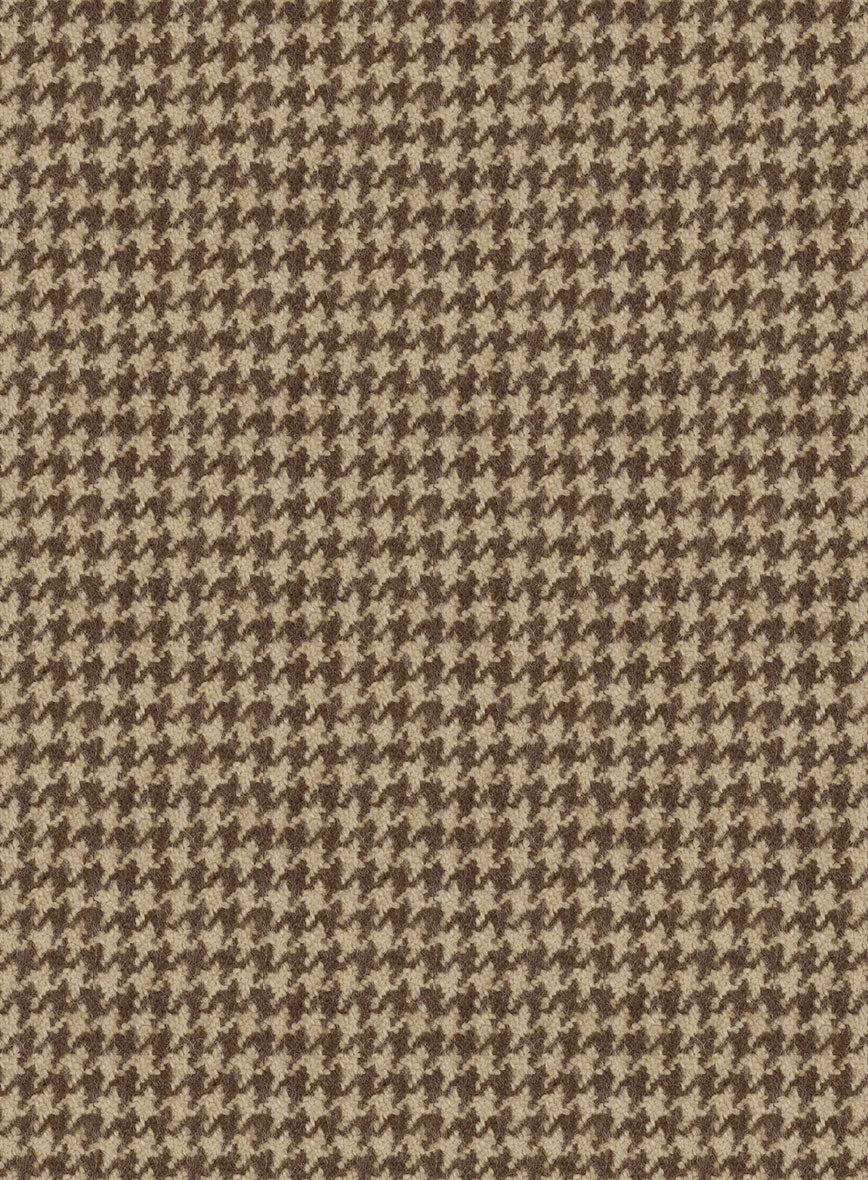 Highlander Heavy Dark Brown Houndstooth Tweed Jacket