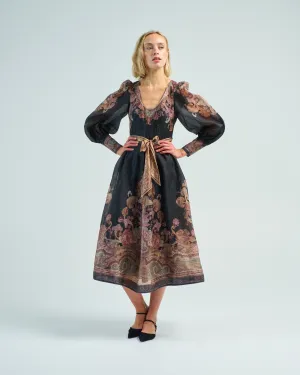 illustration structured dress