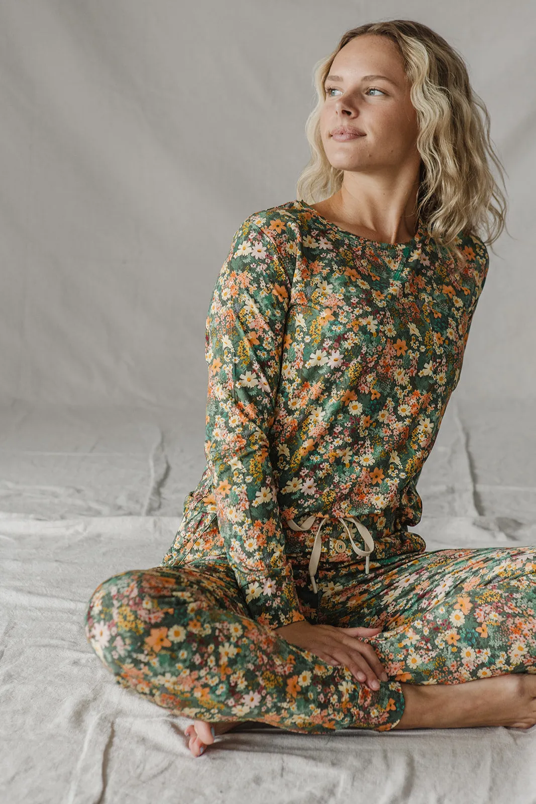 JAM PANTS SET |Blooms Floral Long Sleeve