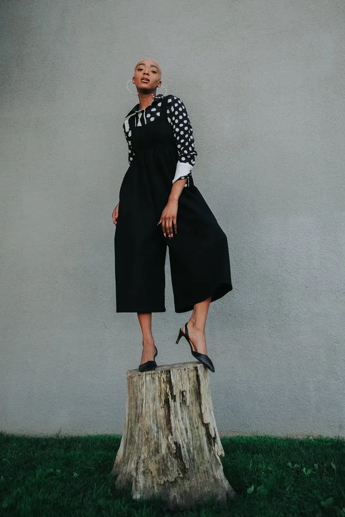 JUCEE - Original Wide Leg Overalls - Black