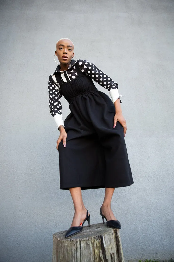 JUCEE - Original Wide Leg Overalls - Black