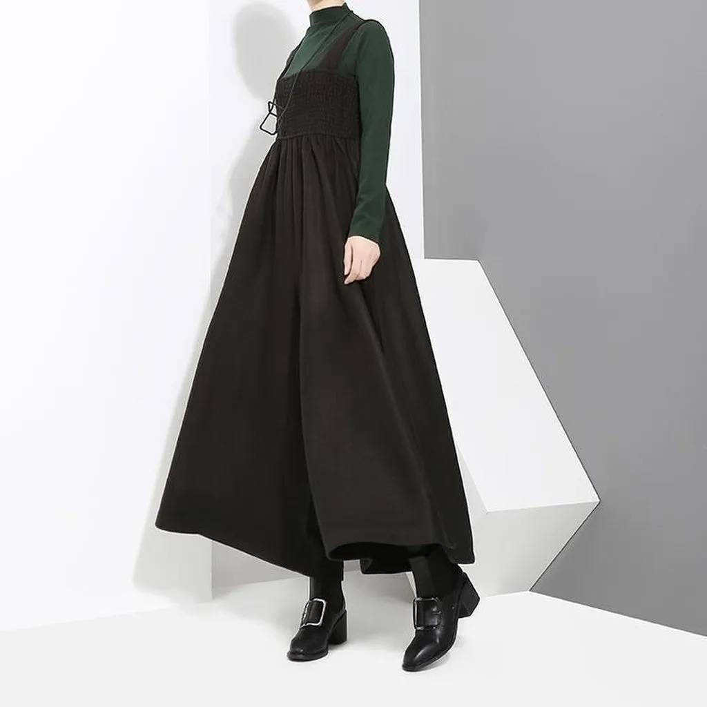 JUCEE - Original Wide Leg Overalls - Black