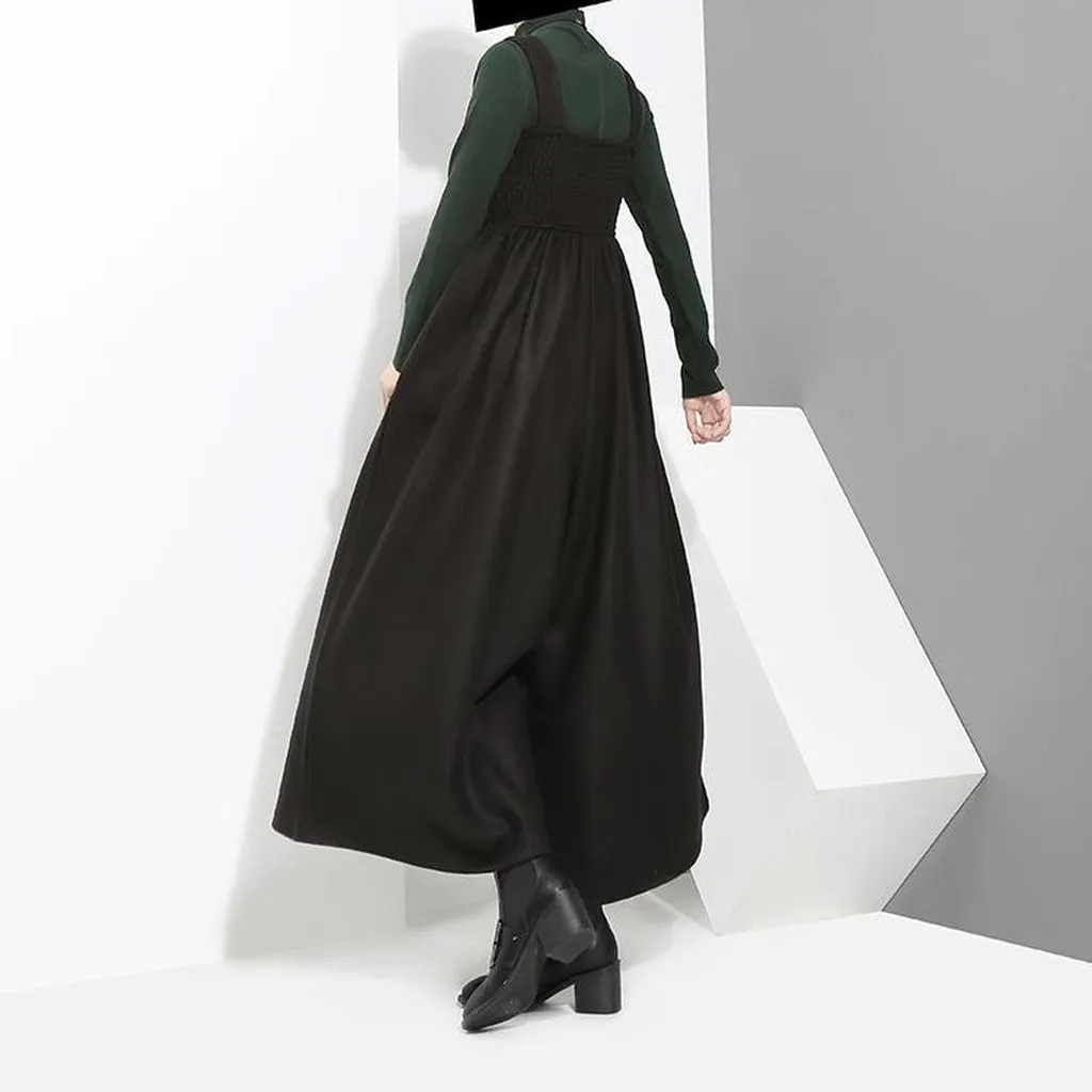 JUCEE - Original Wide Leg Overalls - Black