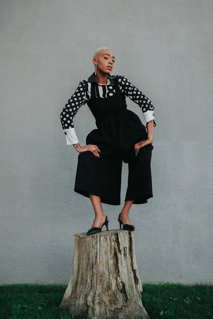JUCEE - Original Wide Leg Overalls - Black