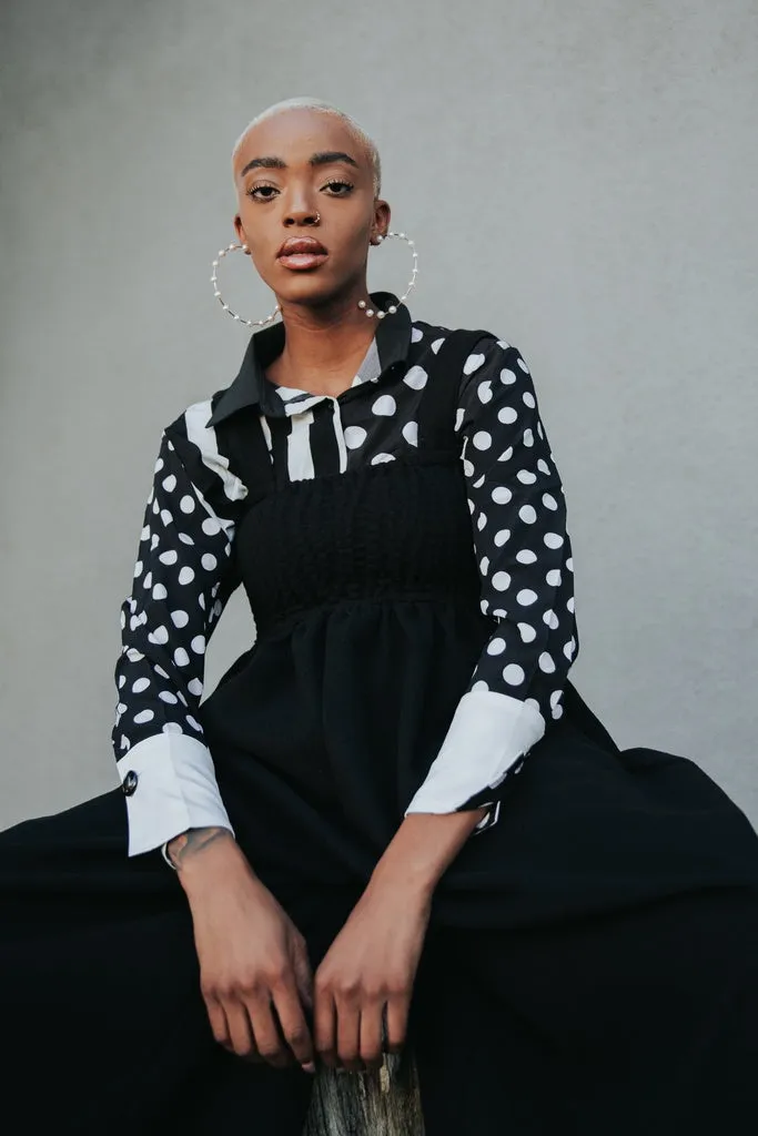 JUCEE - Original Wide Leg Overalls - Black
