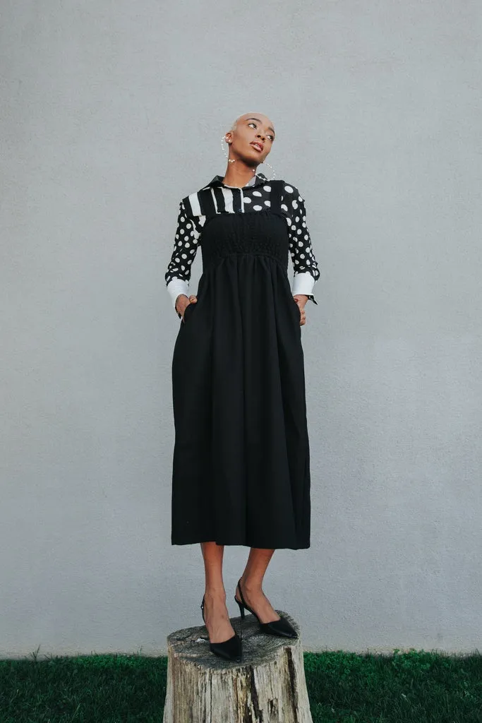JUCEE - Original Wide Leg Overalls - Black