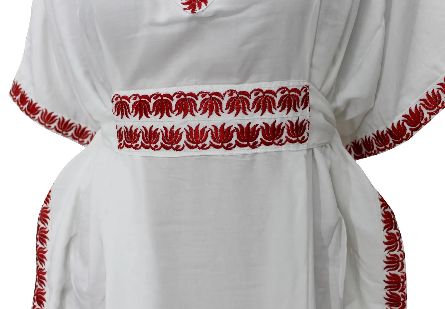 LA LEELA Women's Short Sleeve Tunic Dress for Summer Swing Shift Dresses US 10-14 White_T314