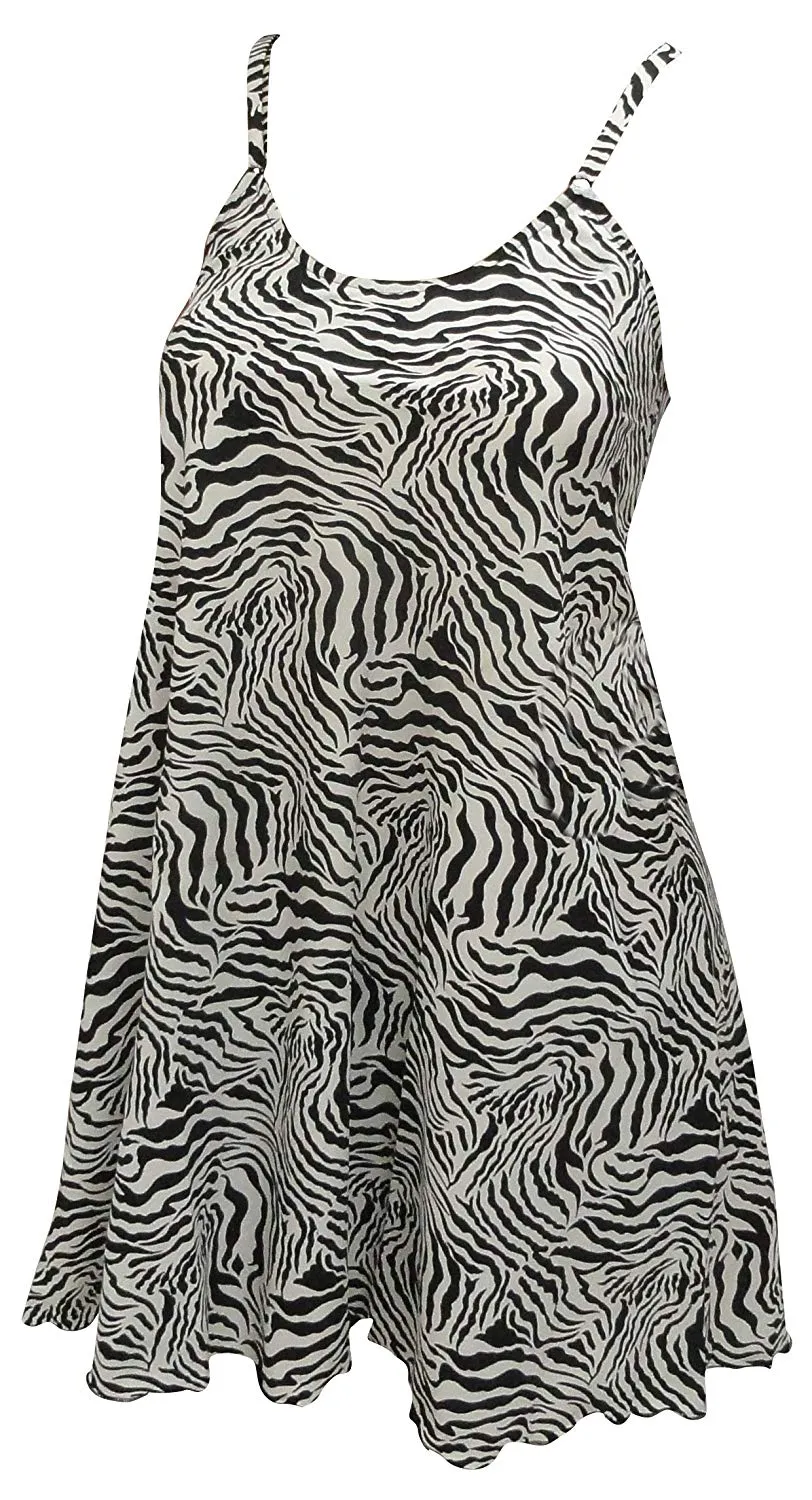 LA LEELA Women's Summer Tunic Top Swing T- Loose Beach Sundress Swim Cover Up