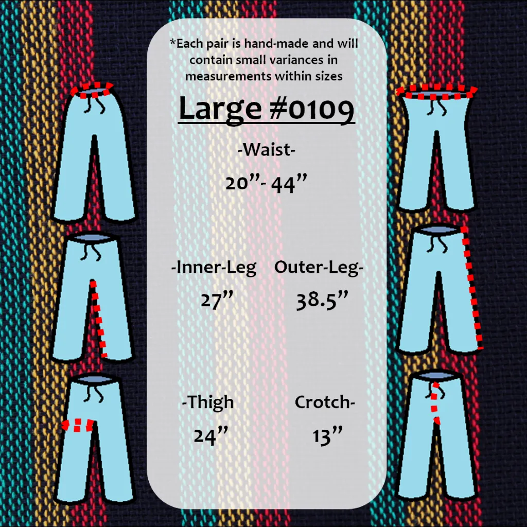 (Large) Rasta and Black Lookin' Lounge Pants 0109