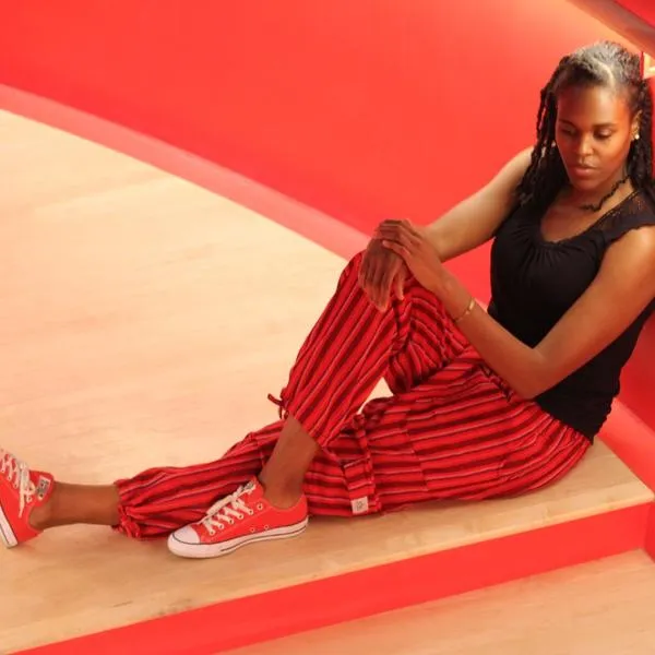 (Large) Rasta and Black Lookin' Lounge Pants 0109
