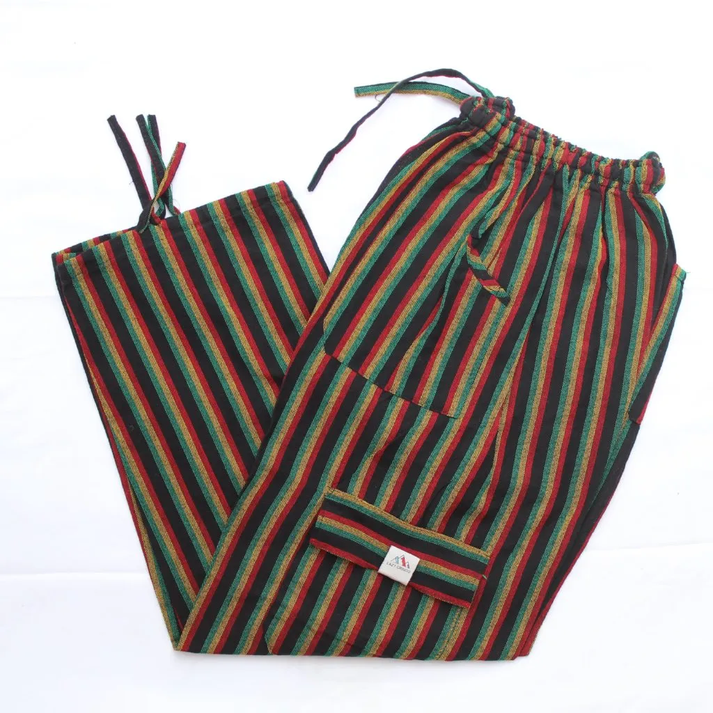(Large) Rasta and Black Lookin' Lounge Pants 0109