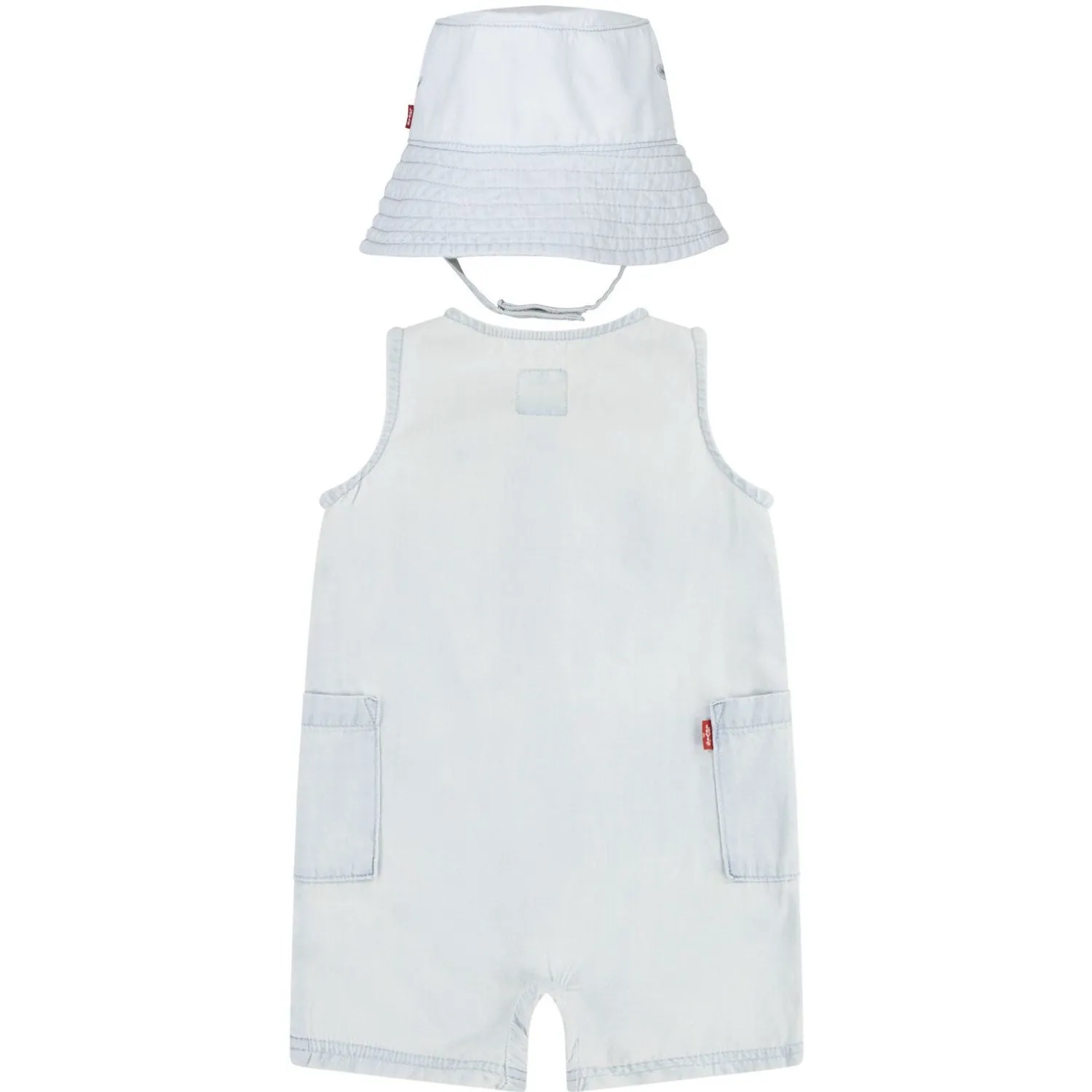 Levi's Blankcanvas Lvb Denim Romper & Bucket Hat