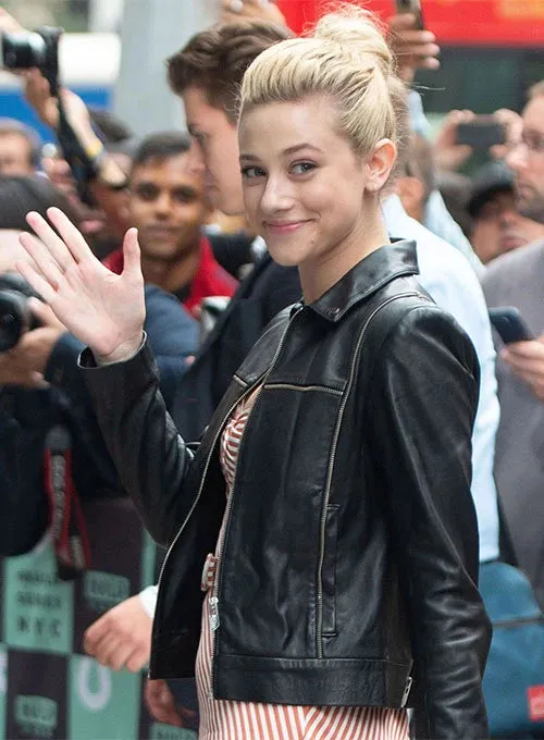 Lili Reinhart Leather Jacket | Women Celebrity Leather Jacket by The Jacket Seller