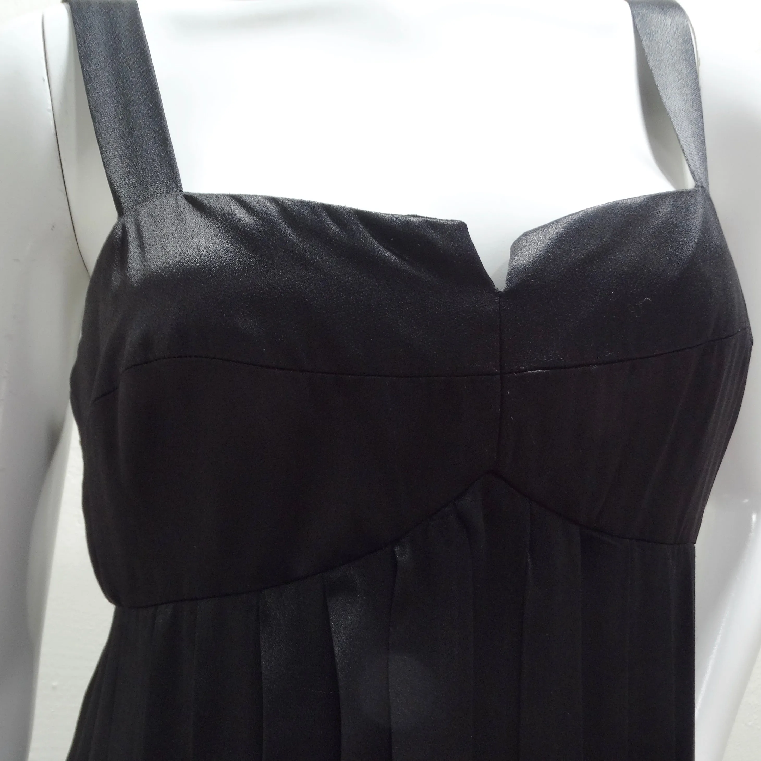 Lillie Rubin 1960s Black Carwash Maxi Dress