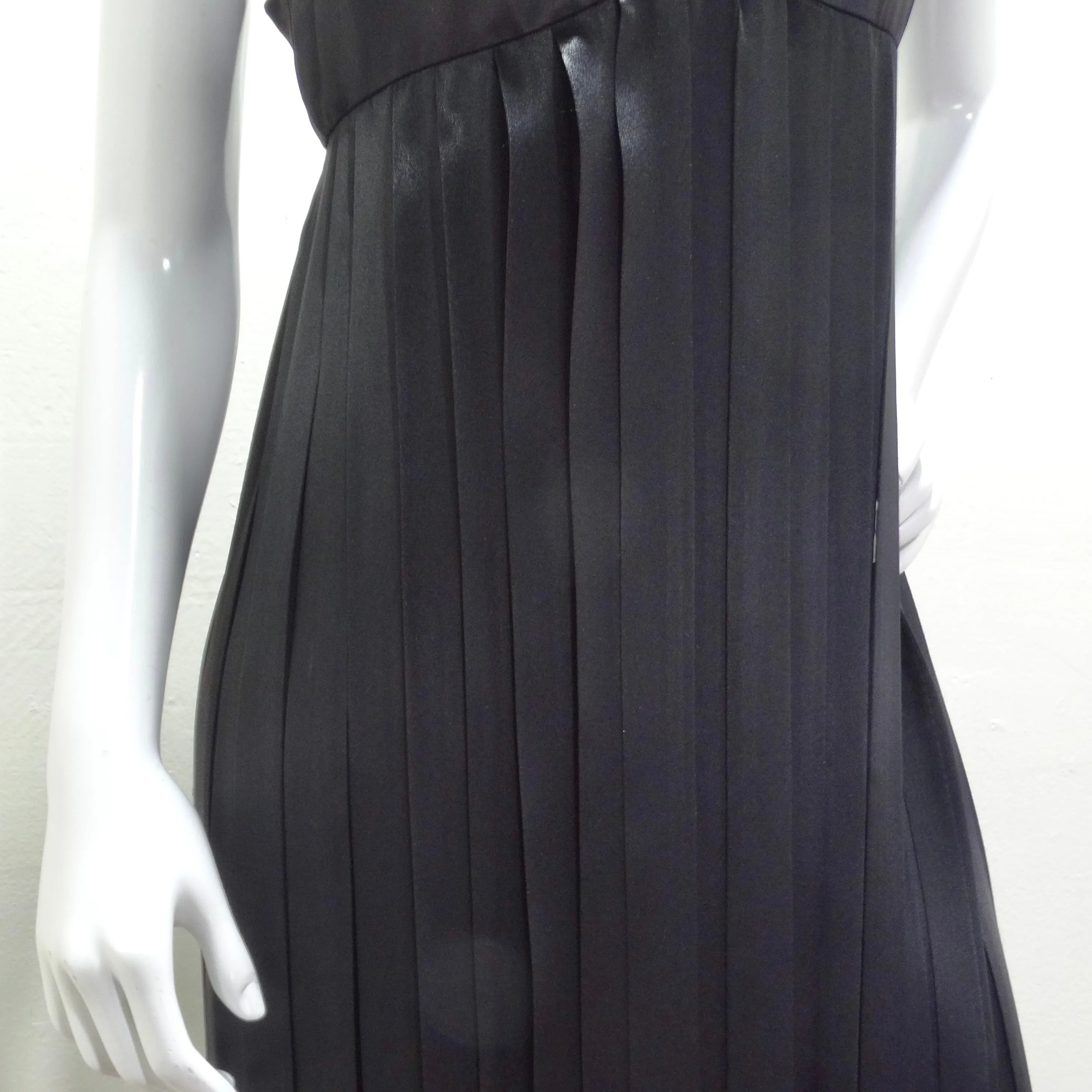 Lillie Rubin 1960s Black Carwash Maxi Dress