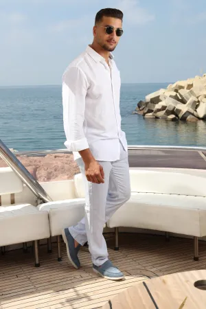 Linen Blue Pant